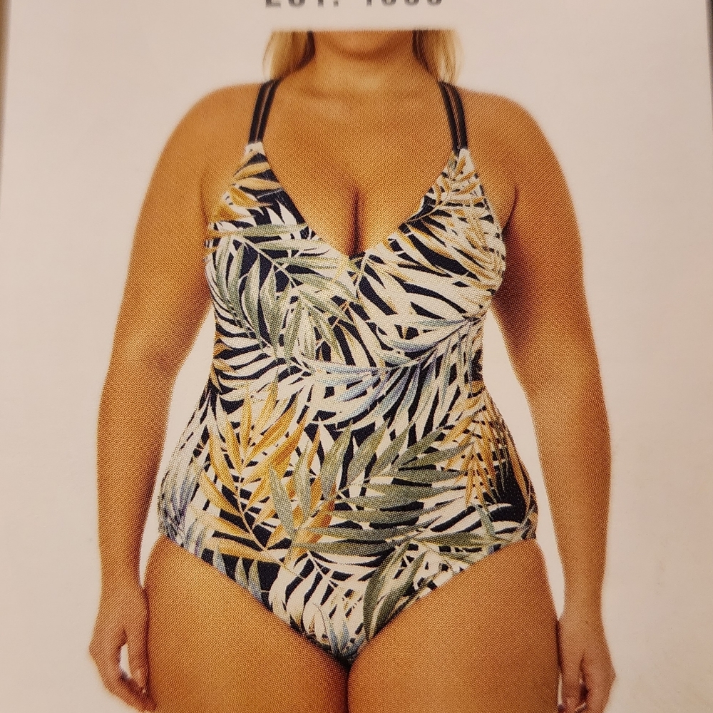 Hurley Women's One piece Swimsuit Tropical Print - XL